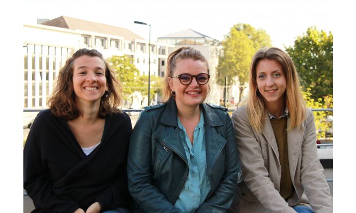 Cecile, Caroline et Kaitlin